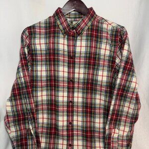 LL Bean Vintage Flannel Shirt Men’s M Relaxed Fit 100% Cotton